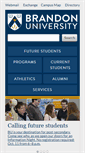 Mobile Screenshot of brandonu.ca